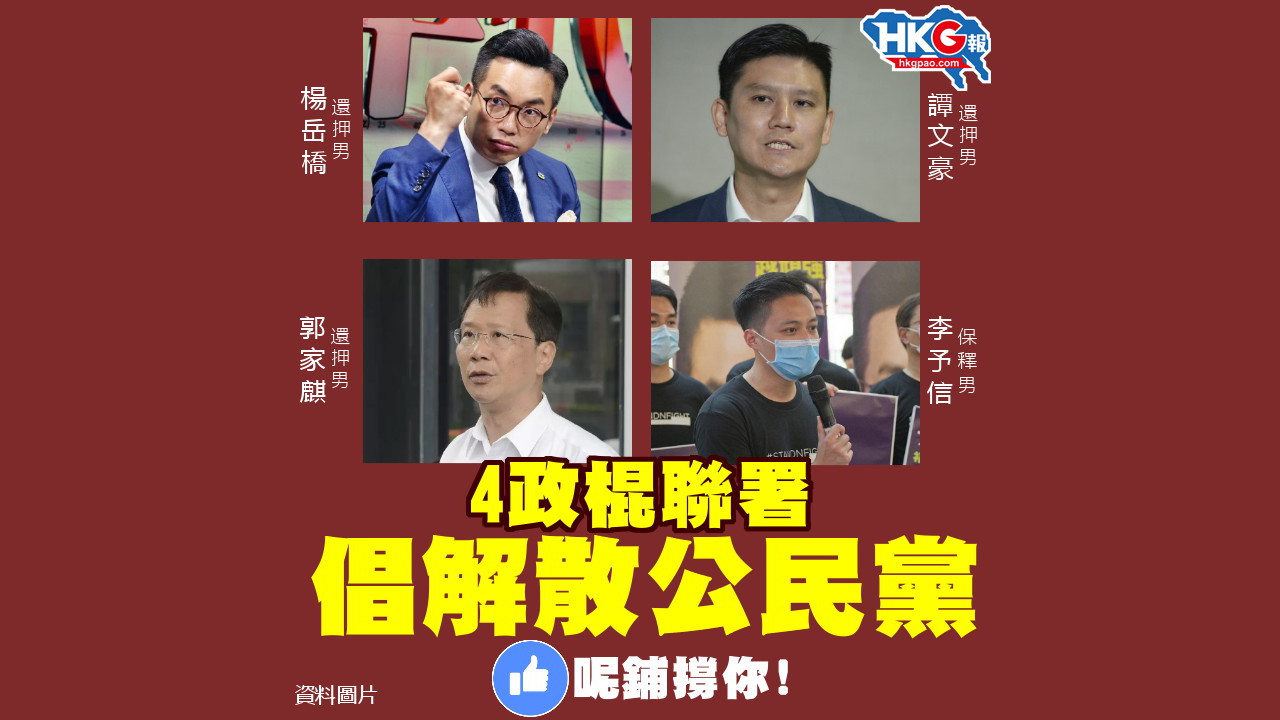 4政棍聯署 倡解散公民黨